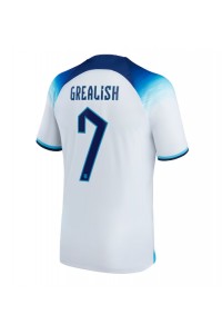 Englanti Jack Grealish #7 Jalkapallovaatteet Kotipaita MM-kisat 2022 Lyhythihainen